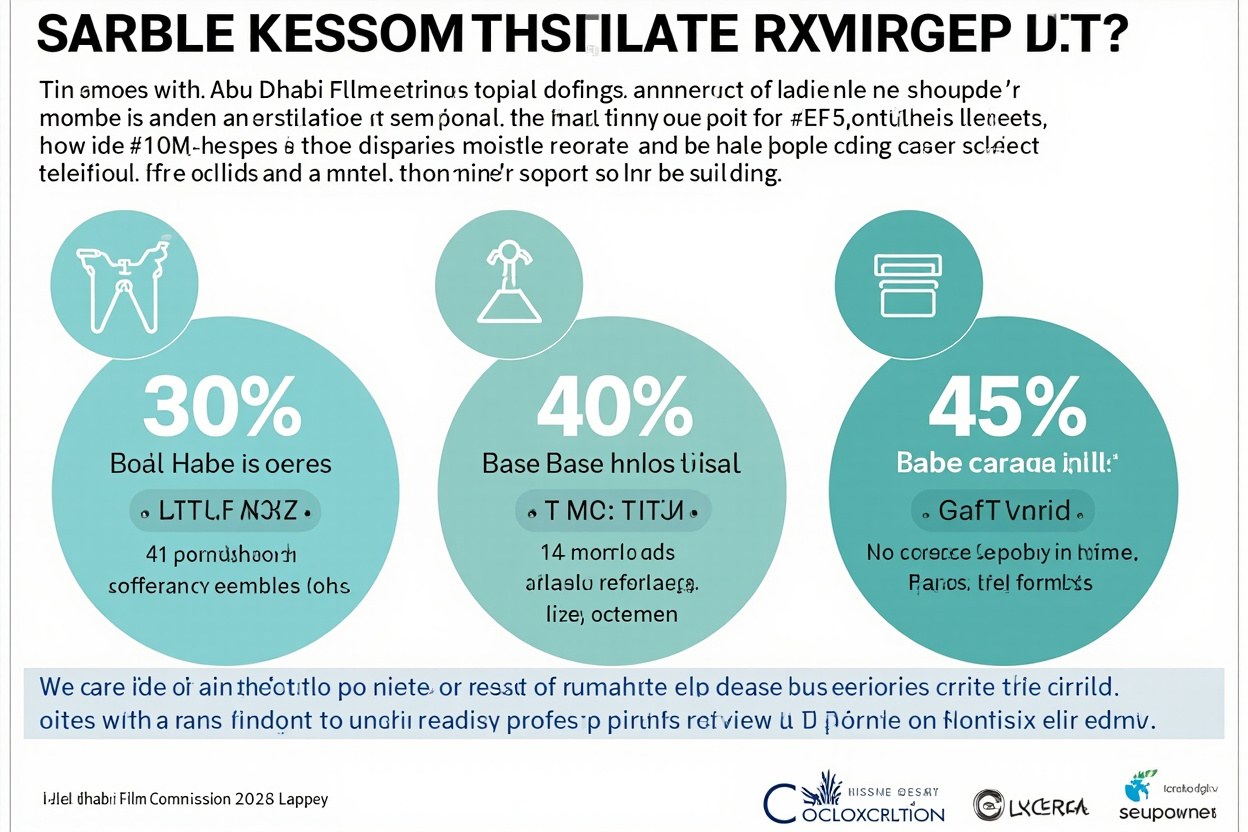 Clean tier table graphic from the twofour54 circular showing 30%, 40% and 45% base rebate rates for under AED 5 million, AED 5 to 20 million, and over AED 20 million of qualifying UAE spend, with a 10% post-production uplift column and the AED 30 million per.